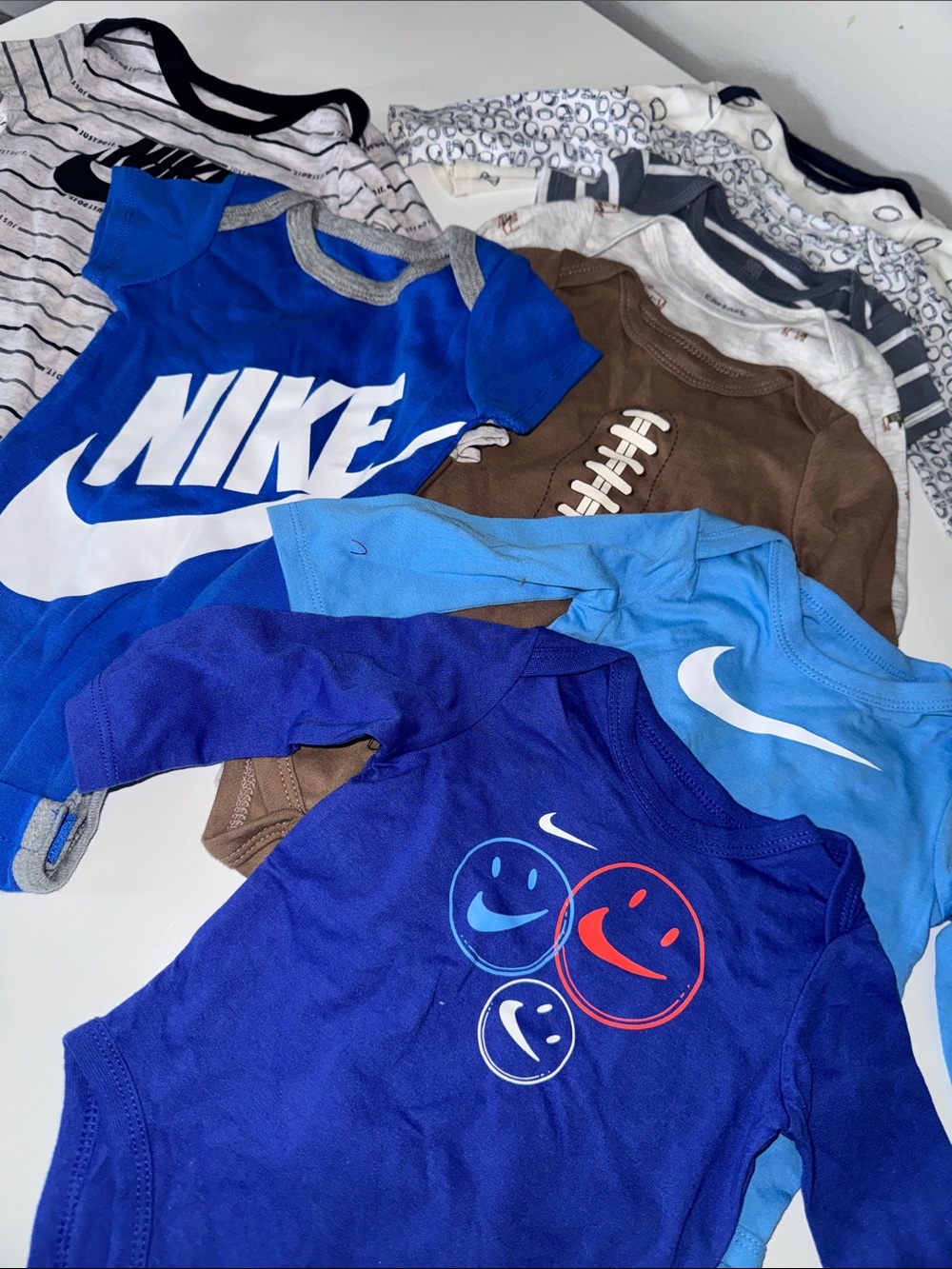 Nike Baby Bodysuits + Others - Bundle of 9 - Sizes 6-9-12 Months